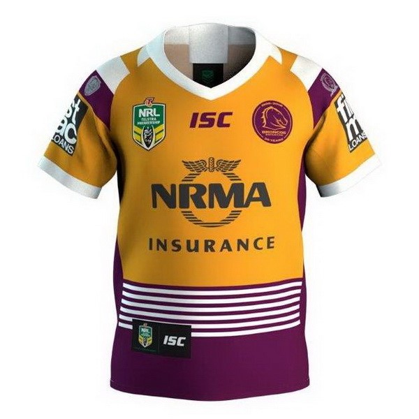 Camiseta Brisbane Broncos 30th Amarillo